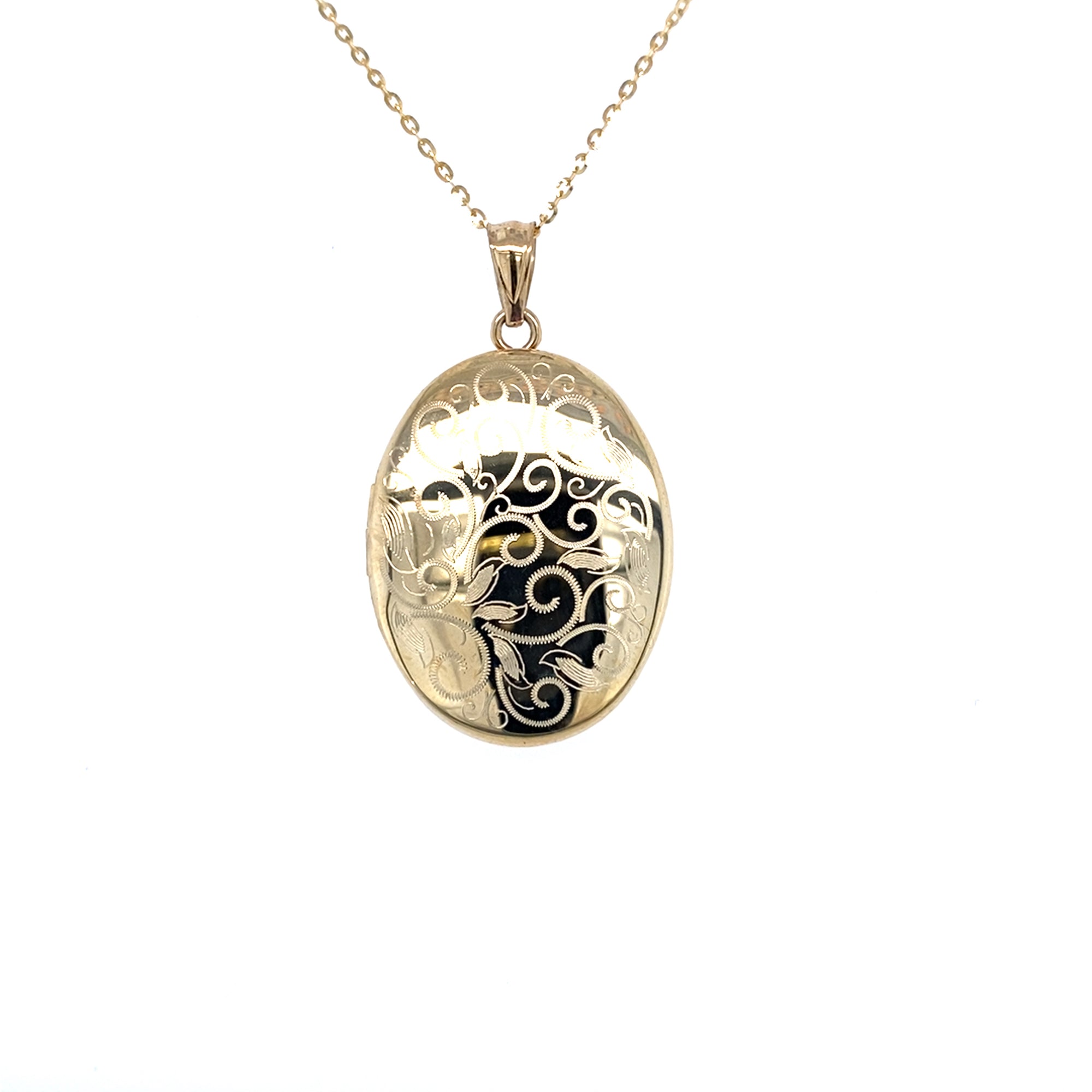 9kt Gold Decorated Locket