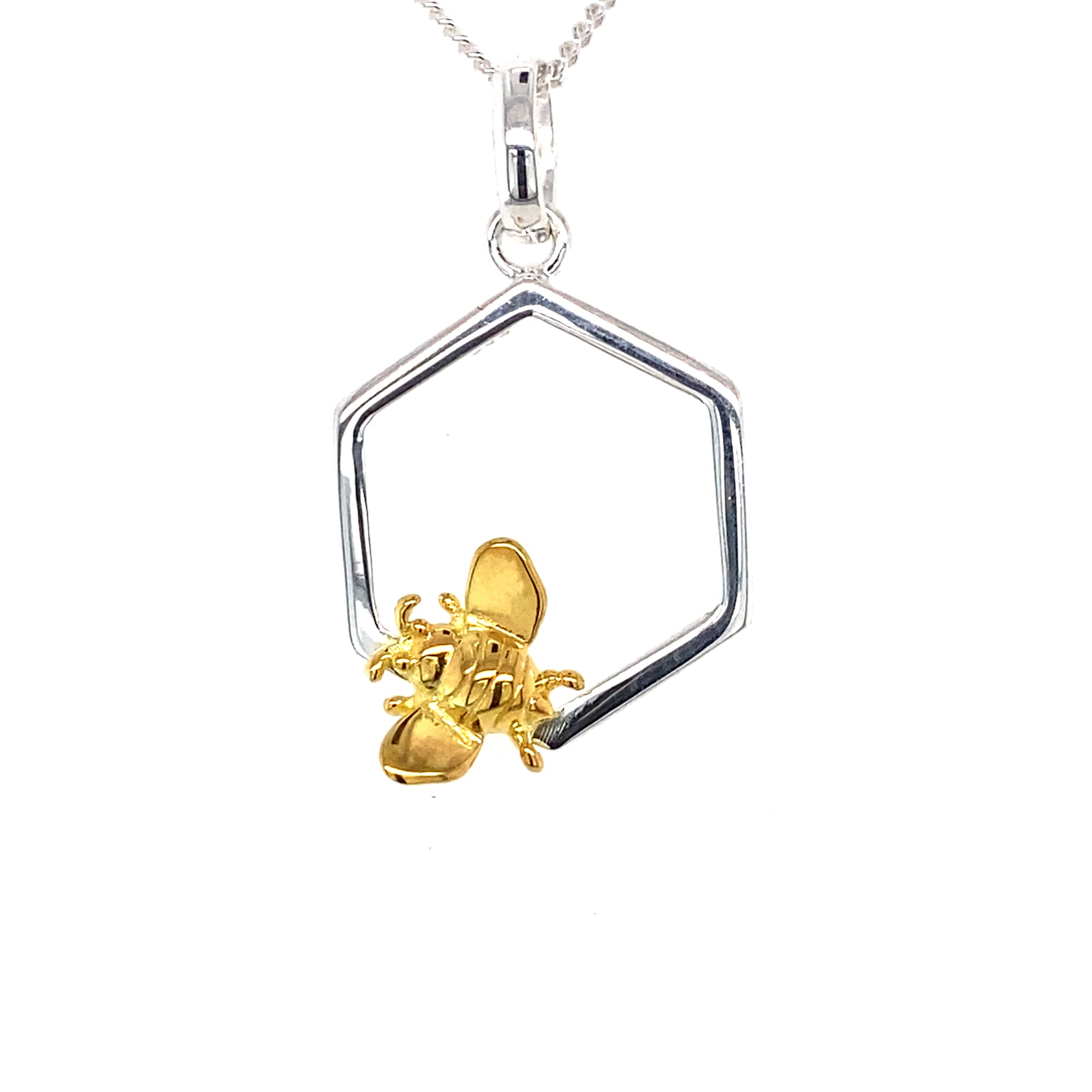 Sterling Silver Bee Pendant