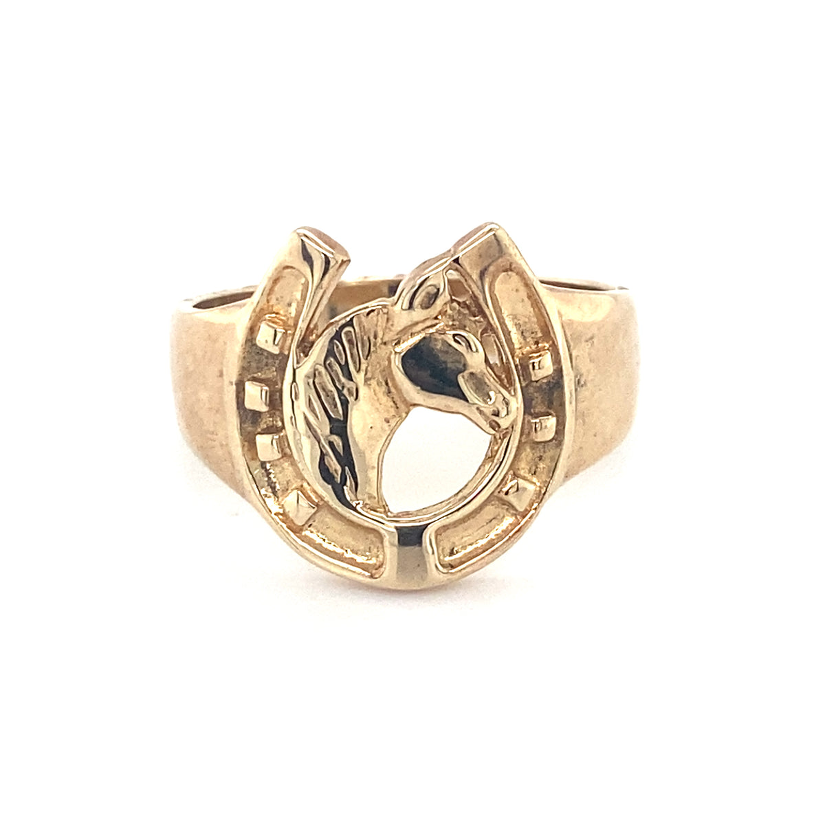 9kt Gold Horse Shoe Ring