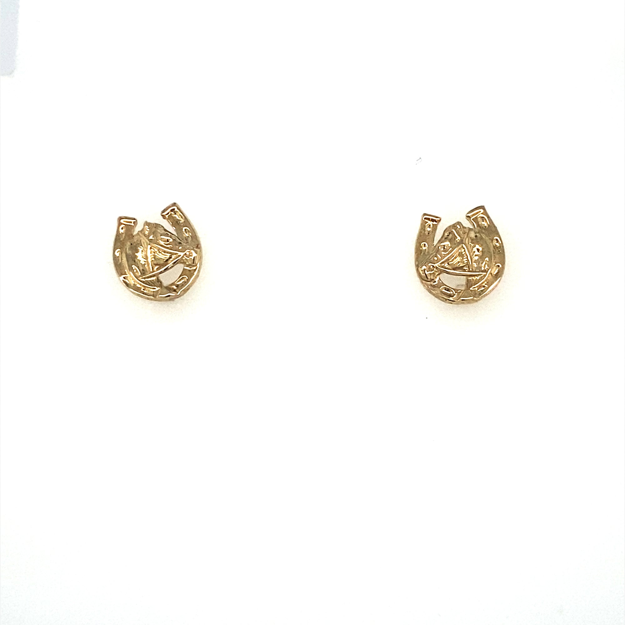 9Kt Gold Horse shoe Earrings