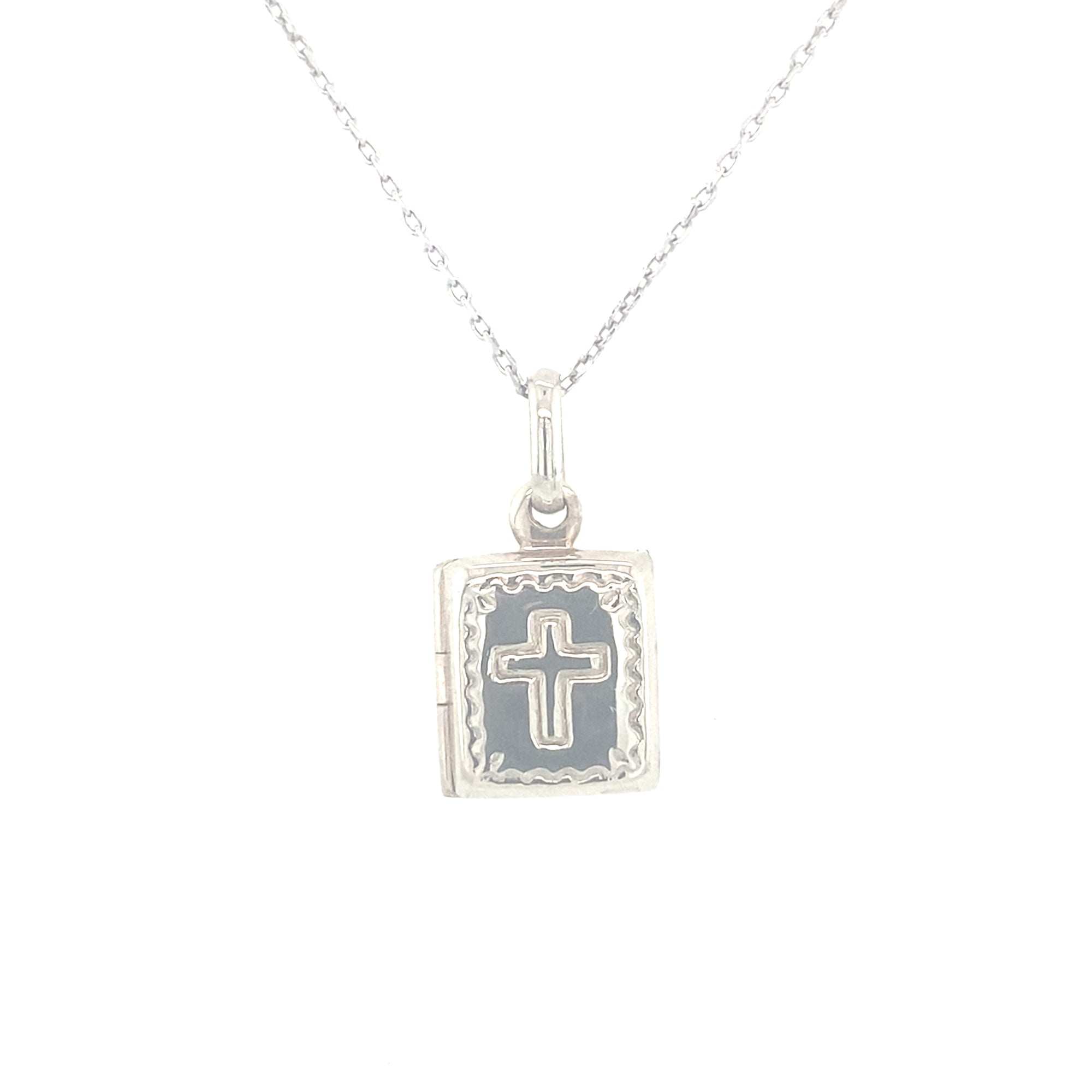 Sterling Silver Communion Locket Pendant