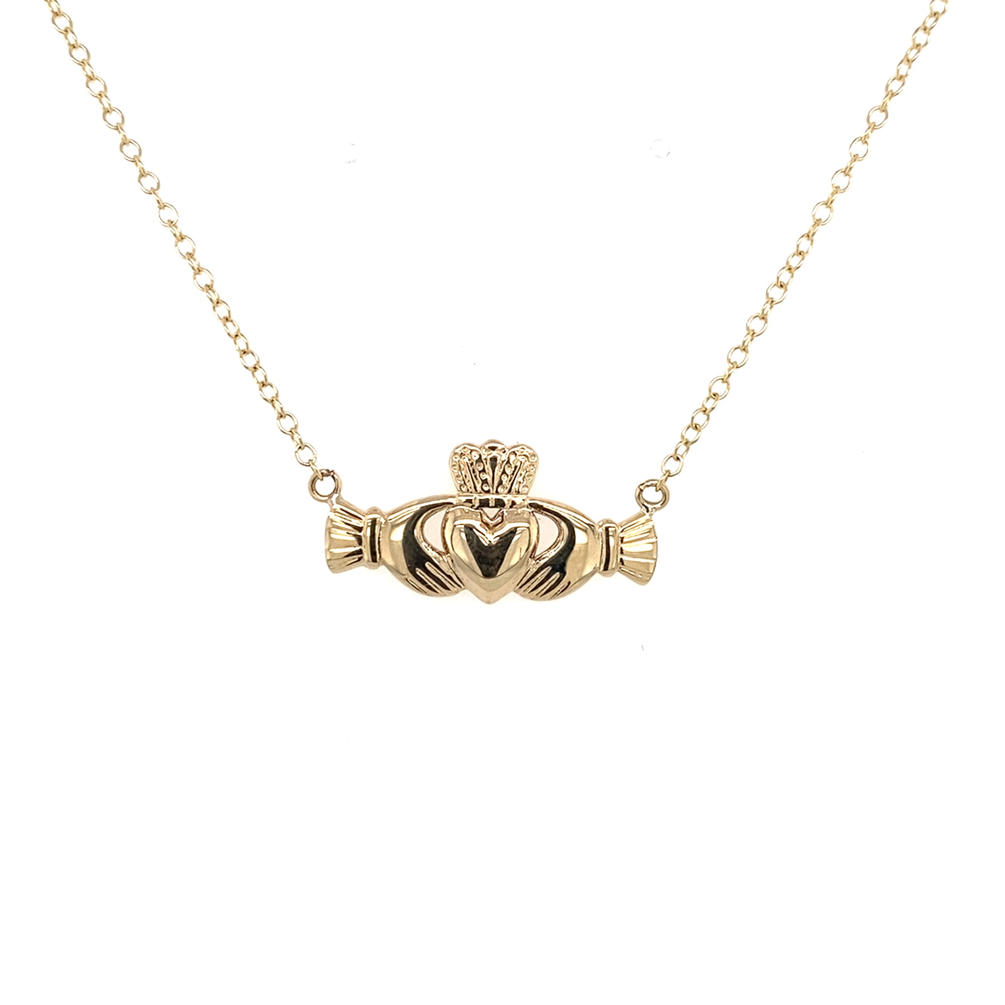 9kt Gold Claddagh Pendant