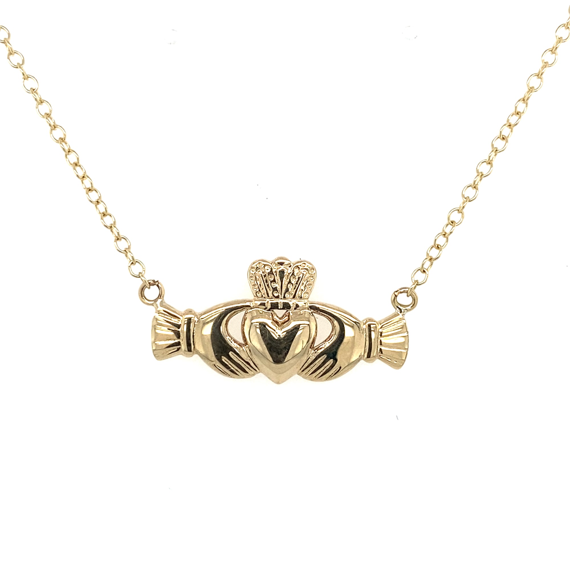 9kt Gold Claddagh Pendant