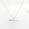 Sterling Silver T Bar Necklace