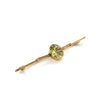 9kt Gold Antique Brooch with Peridot Stone