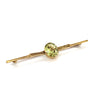 9kt Gold Antique Brooch with Peridot Stone