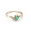 9kt Gold Emerald &amp; Diamond Ring