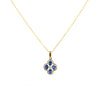 9kt Gold Pendant with Sapphire &amp; Diamond