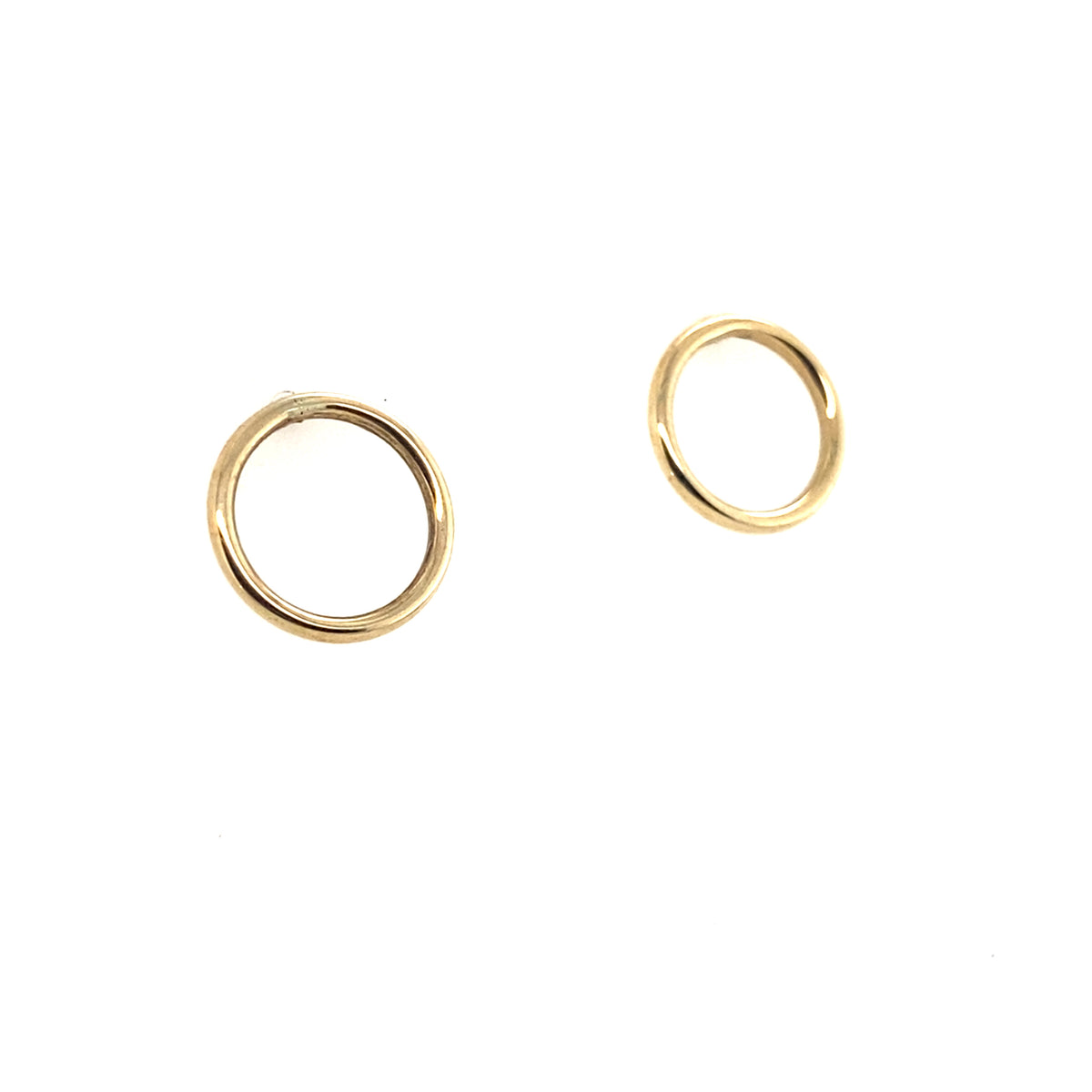 9kt Gold Circle Earrings