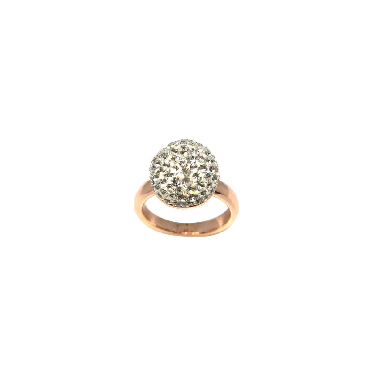 Cluster Rose Gold Ring - Stone Set