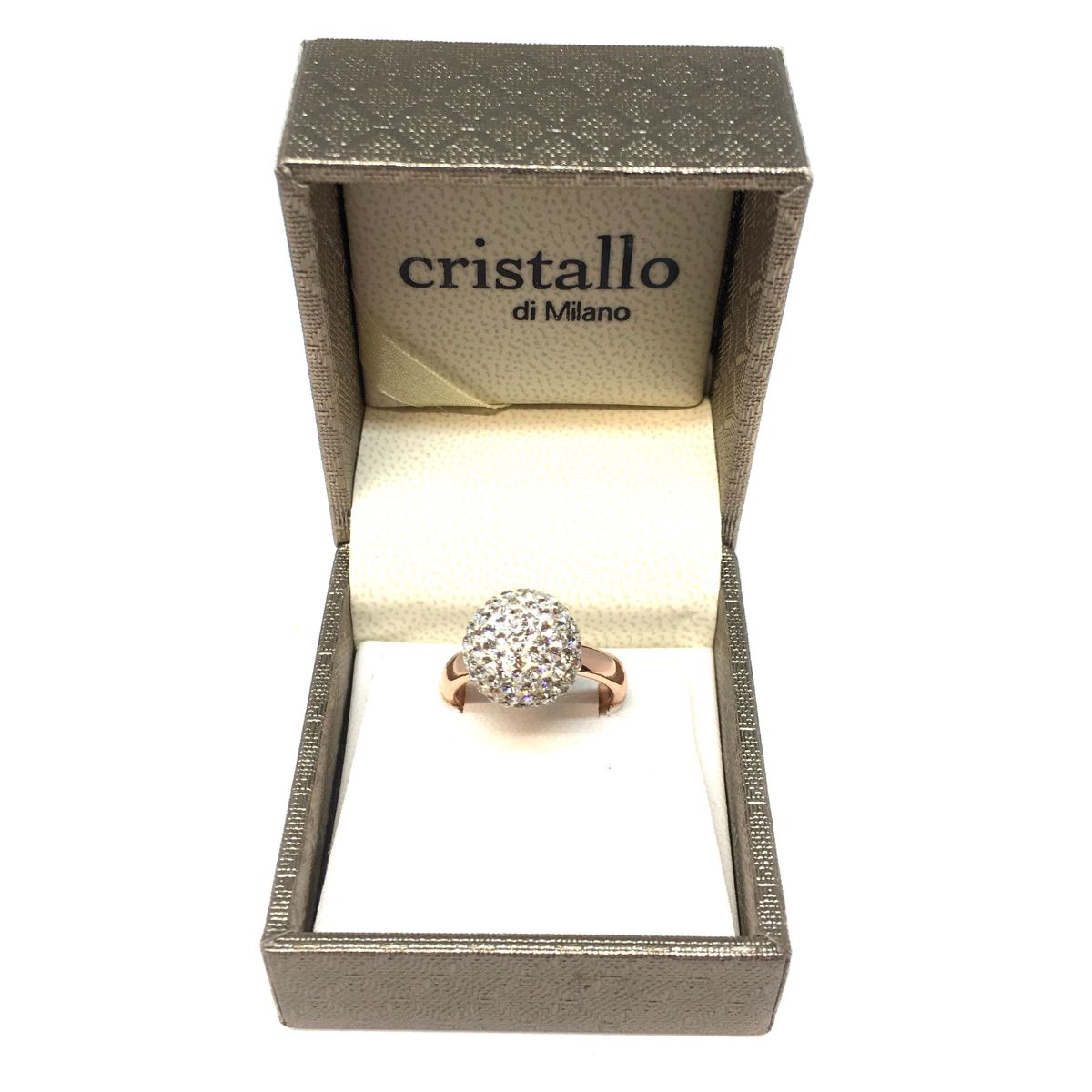 Cluster Style Rose Gold Ring - Stone Set