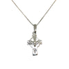 Holy Communion Silver Cross Pendant With Chalice