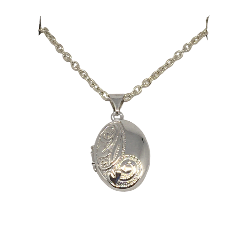 Sterling Silver Locket with design