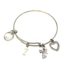 Silver Communion Charm Bracelet