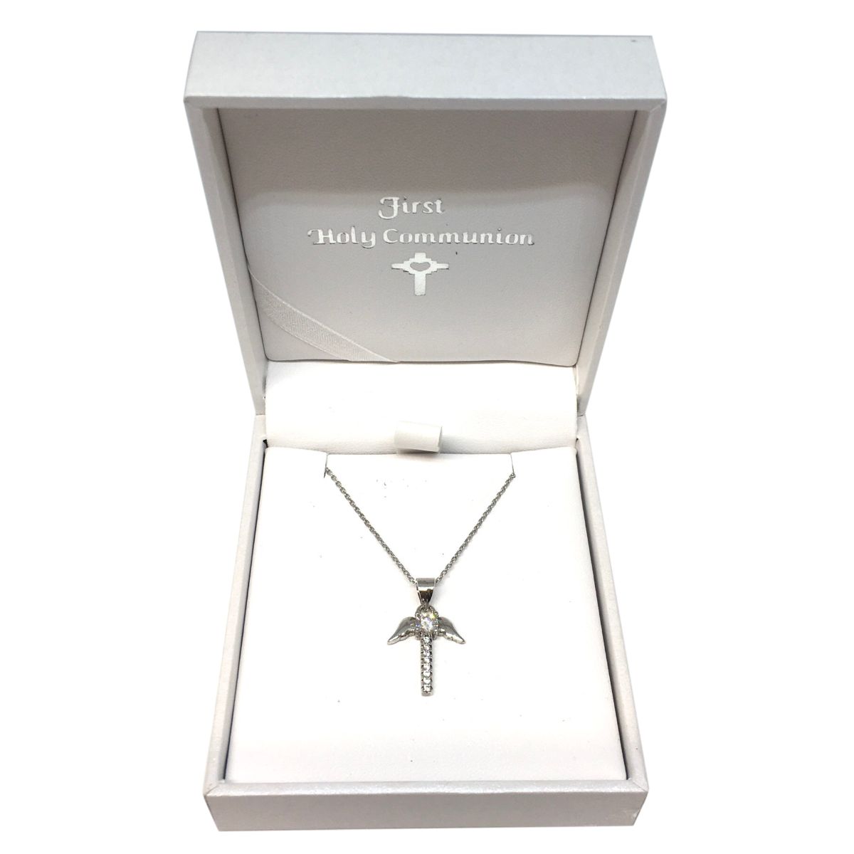 Silver Confirmation Cross With Dove