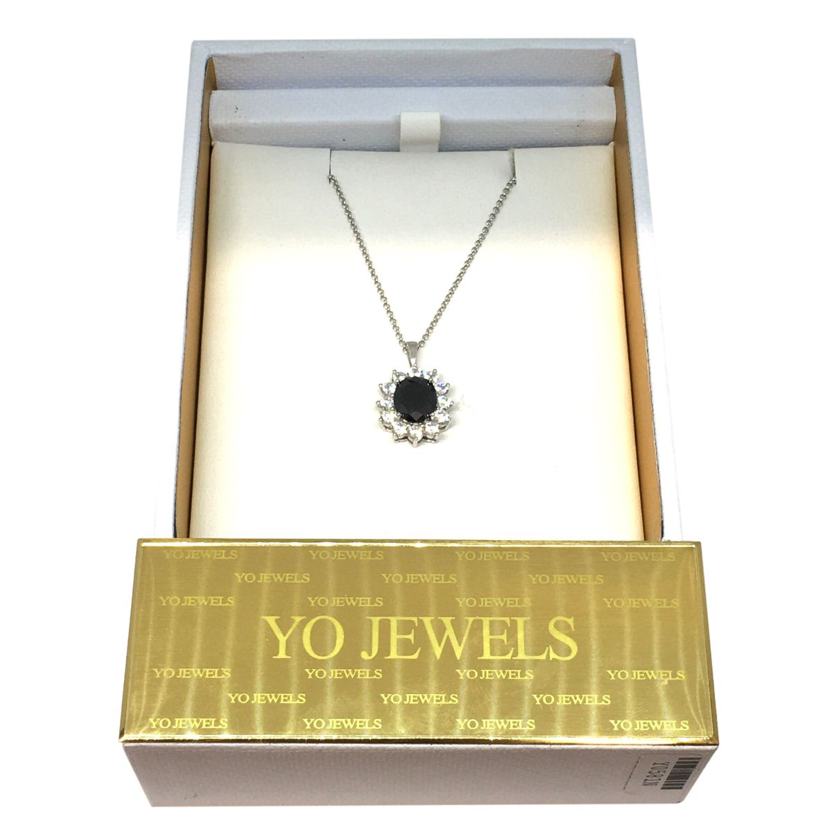 Silver & Sapphire Pendant Necklace