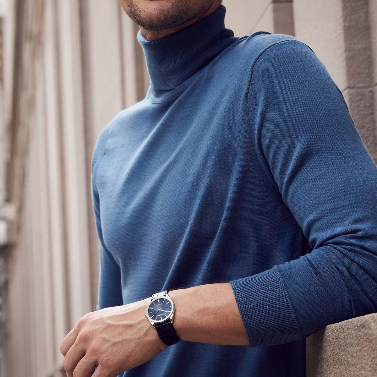 Stiletto Modern SS BluDial Stp Men Watch 3